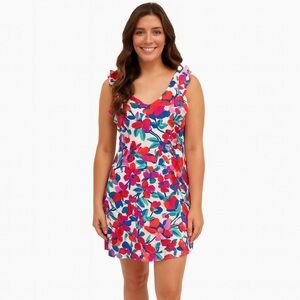 Karlie Bright Floral Mini Dress Size L